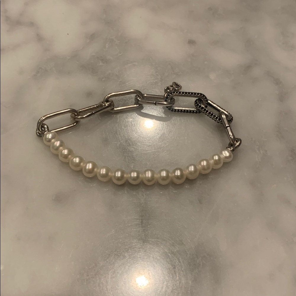 Pandora  Pearl and Silver Bracelet